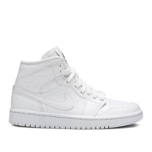 Wmns Air Jordan 1 Mid 'White Snakeskin' size 8.5 worn less than a dozen times